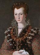 Alessandro Allori Camilla Martelli oil on canvas